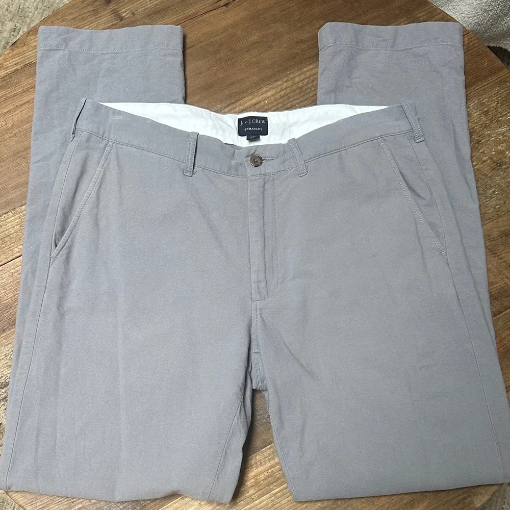 J. by J.Crew Straight Leg‎ Chino Pants Taupe Gray Men’s W32